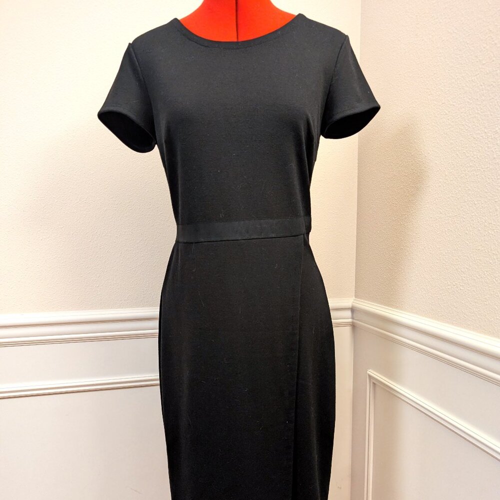 Club Monaco Black Faux Wrap Dress – Size 6